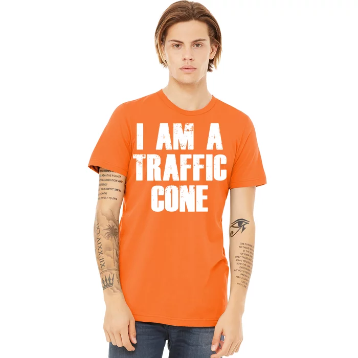 I Am a Traffic Cone Lazy costume Premium T-Shirt