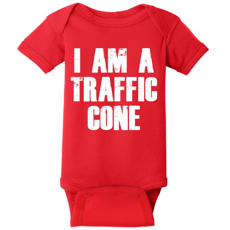 I Am a Traffic Cone Lazy costume Baby Bodysuit