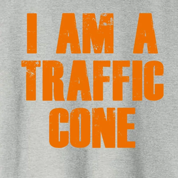 I Am a Traffic Cone Lazy costume Women's Crop Top Tee