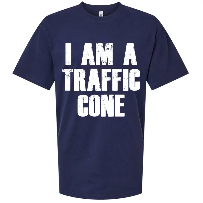 I Am a Traffic Cone Lazy costume Sueded Cloud Jersey T-Shirt