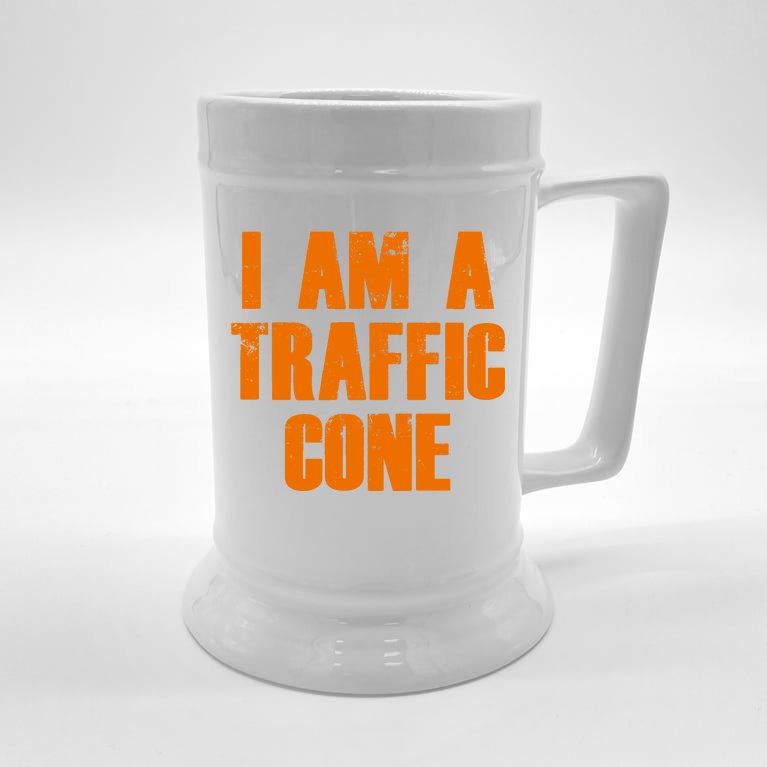 I Am a Traffic Cone Lazy costume Beer Stein
