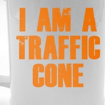 I Am a Traffic Cone Lazy costume Beer Stein