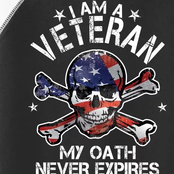 I Am A Veteran My Oath Never Expires Toddler Fine Jersey T-Shirt