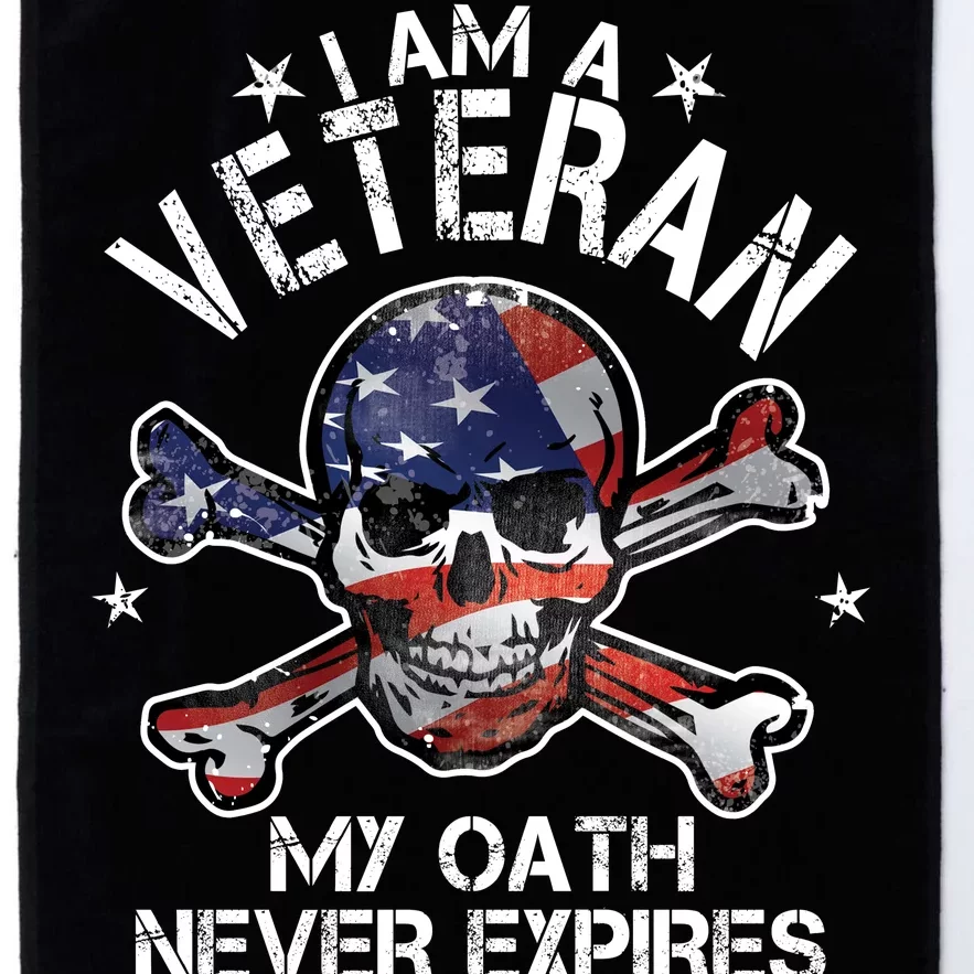 I Am A Veteran My Oath Never Expires Platinum Collection Golf Towel