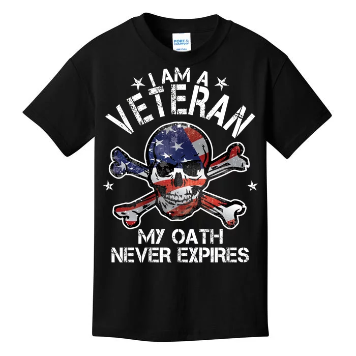 I Am A Veteran My Oath Never Expires Kids T-Shirt