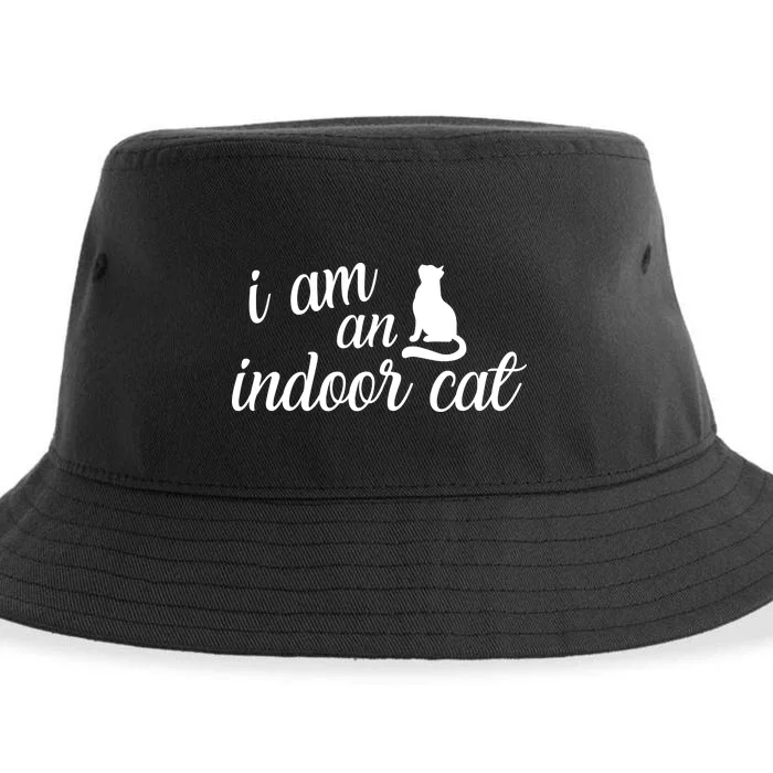 I Am An Indoor Cat Sustainable Bucket Hat