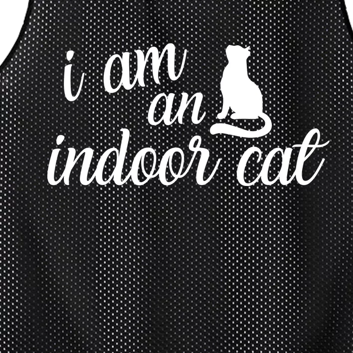 I Am An Indoor Cat Mesh Reversible Basketball Jersey Tank