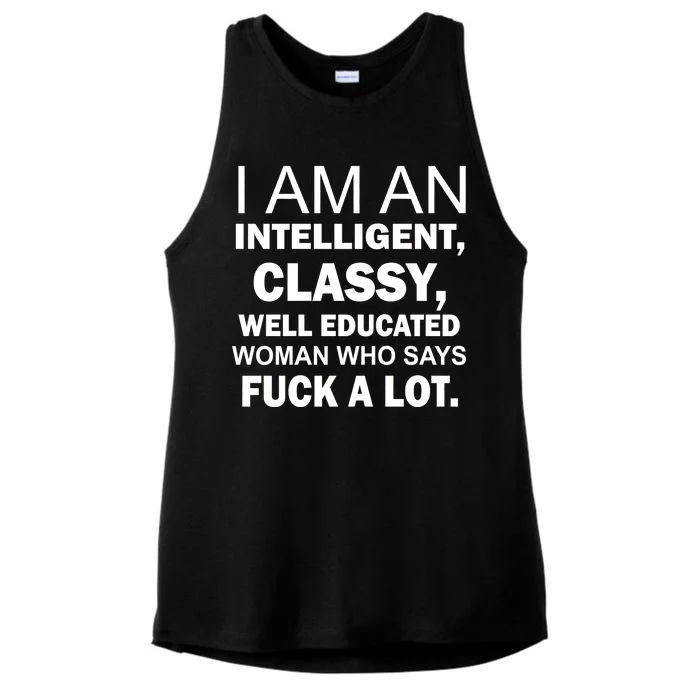 I Am An Intelligent Classy Educated Ladies Tri-Blend Wicking Tank