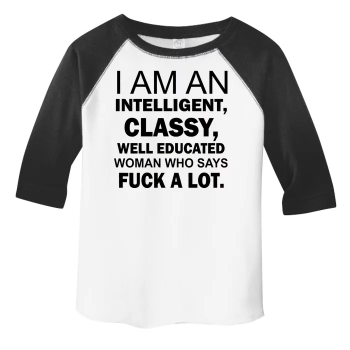 I Am An Intelligent Classy Educated Toddler Fine Jersey T-Shirt