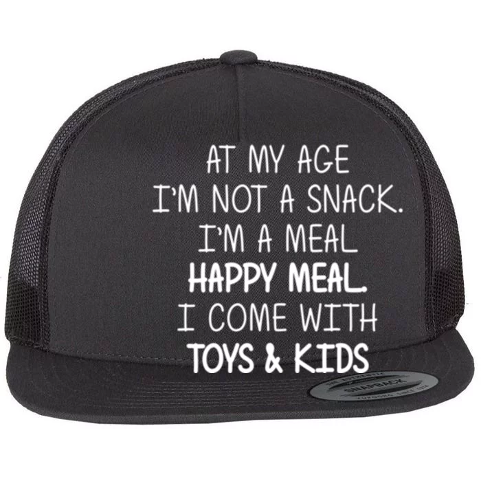 I Am Black Every Month But This Month I Am Black Black Flat Bill Trucker Hat