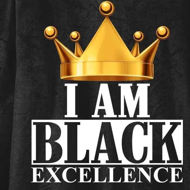 I Am Black Excellence Hooded Wearable Blanket