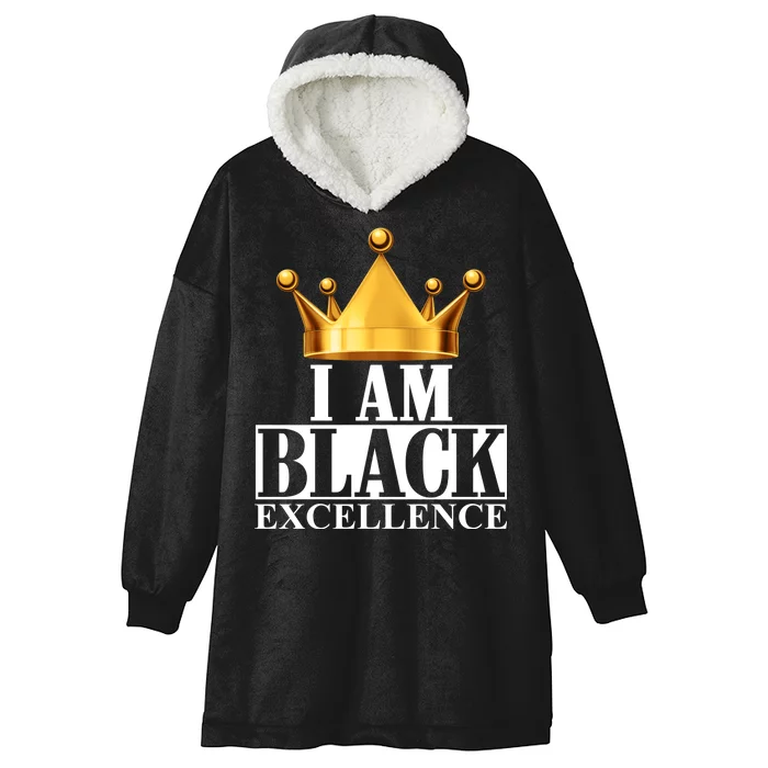 I Am Black Excellence Hooded Wearable Blanket