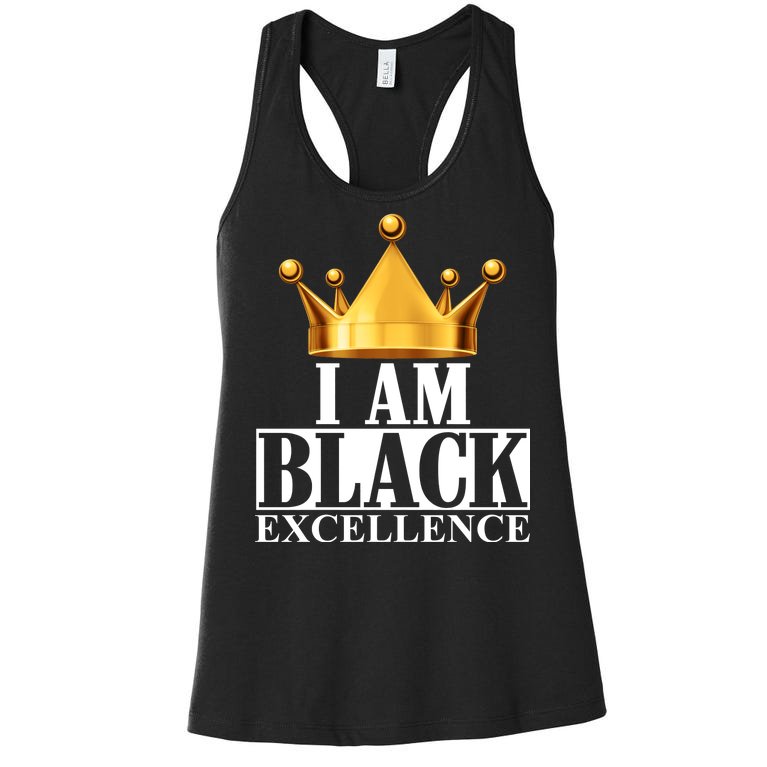 I Am Black Excellence Women's Racerback Tank