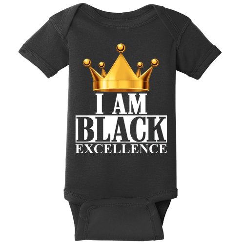 I Am Black Excellence Baby Bodysuit