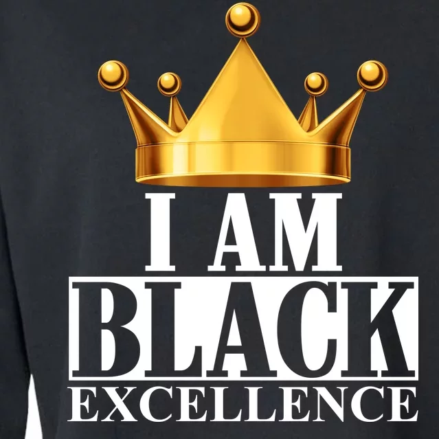 I Am Black Excellence Cropped Pullover Crew