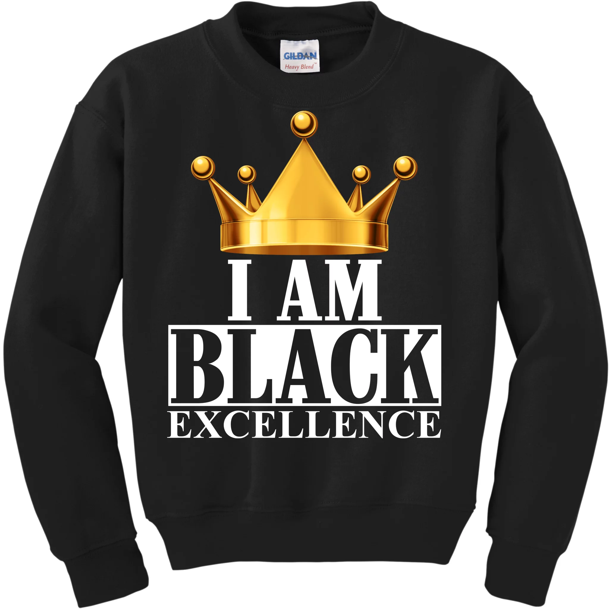 I Am Black Excellence Kids Sweatshirt