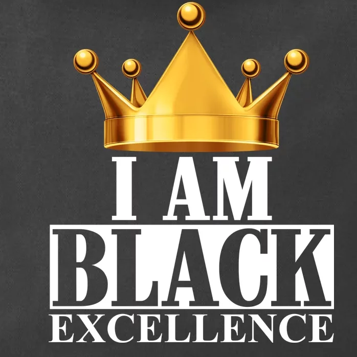 I Am Black Excellence Zip Tote Bag