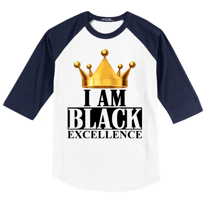 I Am Black Excellence Baseball Sleeve Shirt