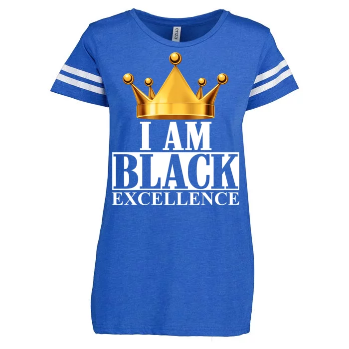 I Am Black Excellence Enza Ladies Jersey Football T-Shirt