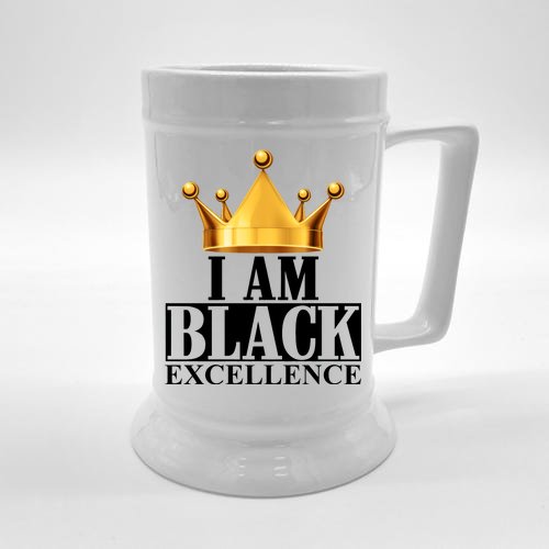 I Am Black Excellence Beer Stein