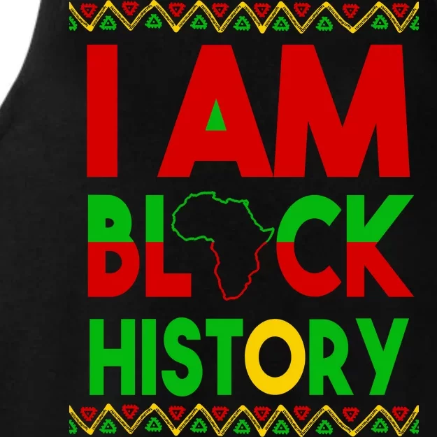 I Am Black History Ladies Tri-Blend Wicking Tank