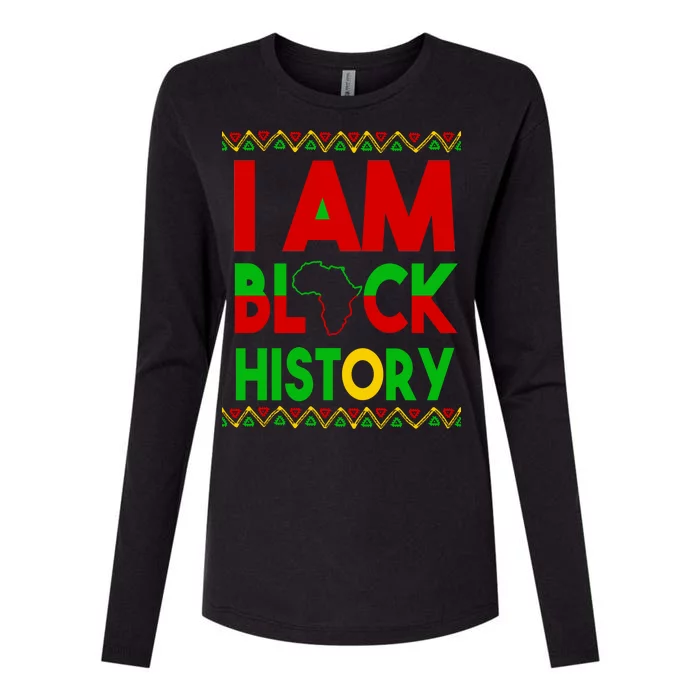 I Am Black History Womens Cotton Relaxed Long Sleeve T-Shirt