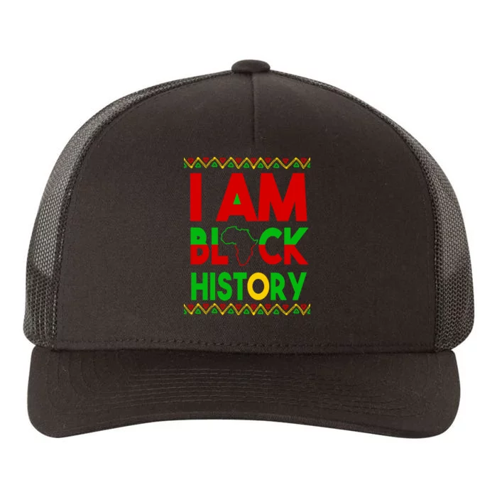 I Am Black History Yupoong Adult 5-Panel Trucker Hat