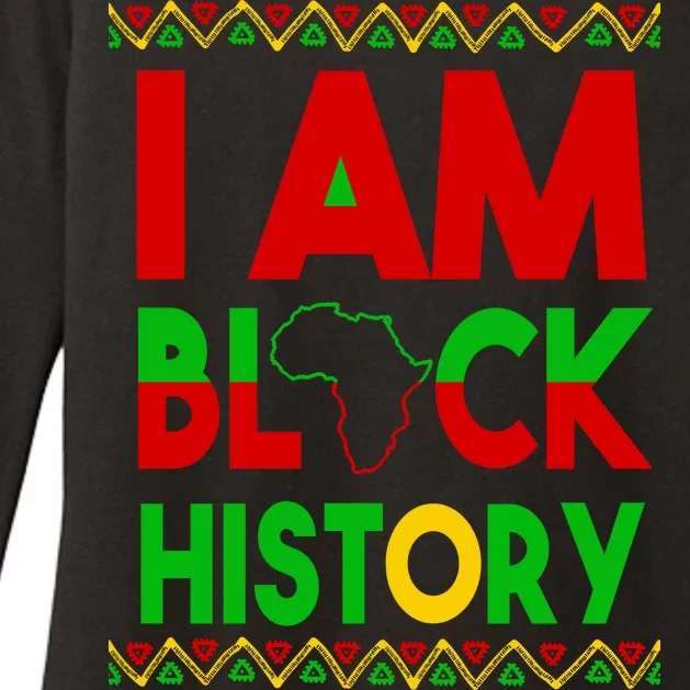 I Am Black History Womens CVC Long Sleeve Shirt