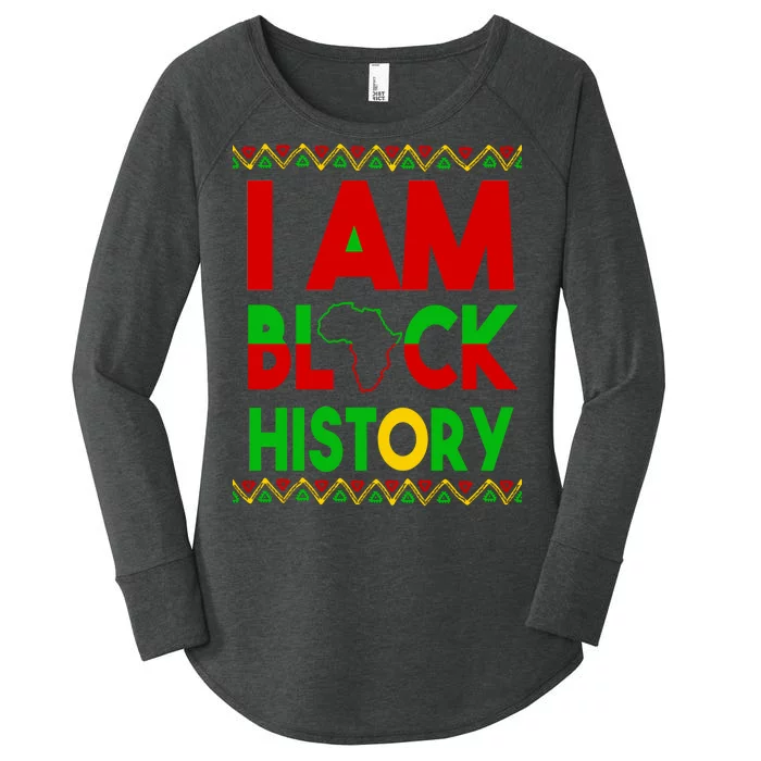 I Am Black History Women's Perfect Tri Tunic Long Sleeve Shirt