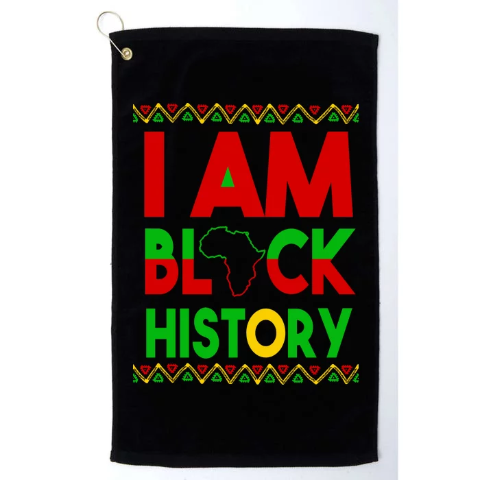 I Am Black History Platinum Collection Golf Towel