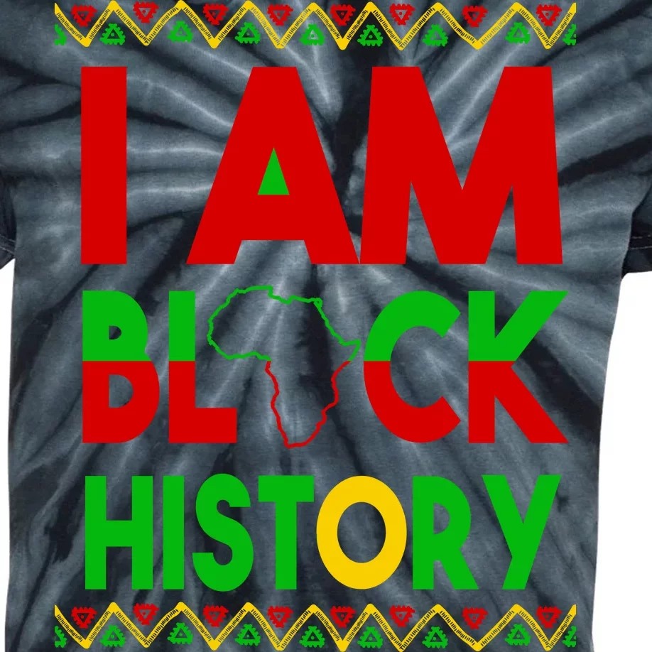 I Am Black History Kids Tie-Dye T-Shirt