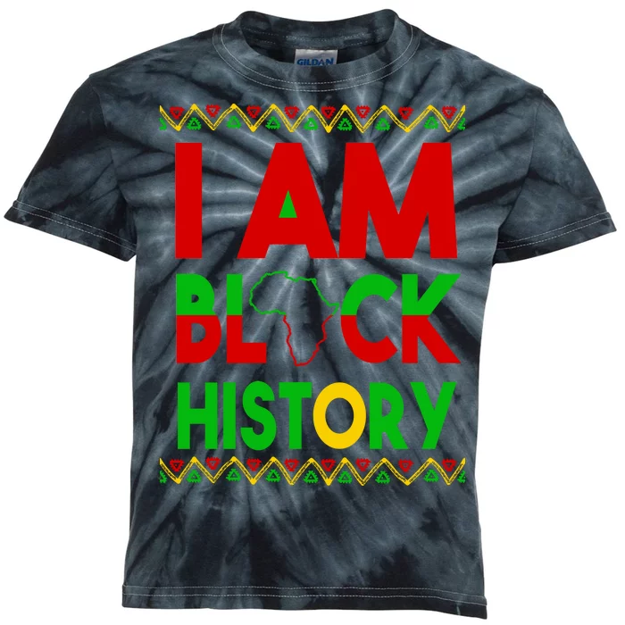 I Am Black History Kids Tie-Dye T-Shirt