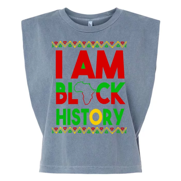 I Am Black History Garment-Dyed Women's Muscle Tee