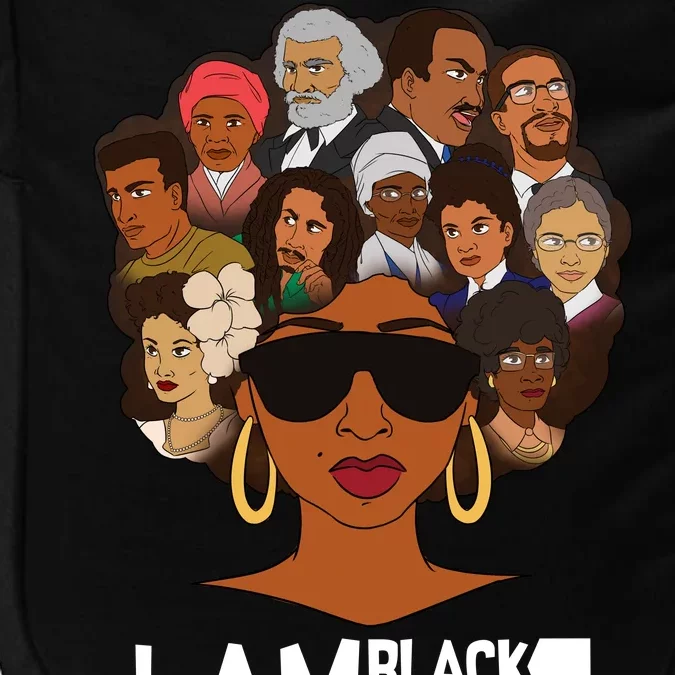 I Am Black History Love My Roots Impact Tech Backpack