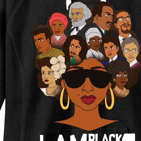 I Am Black History Love My Roots Women's Fleece Hoodie