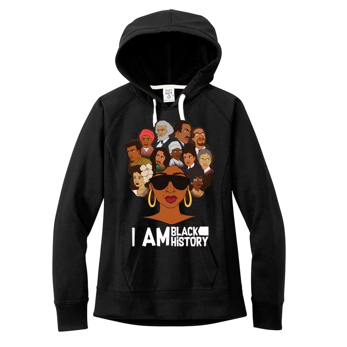 I Am Black History Love My Roots Women's Fleece Hoodie