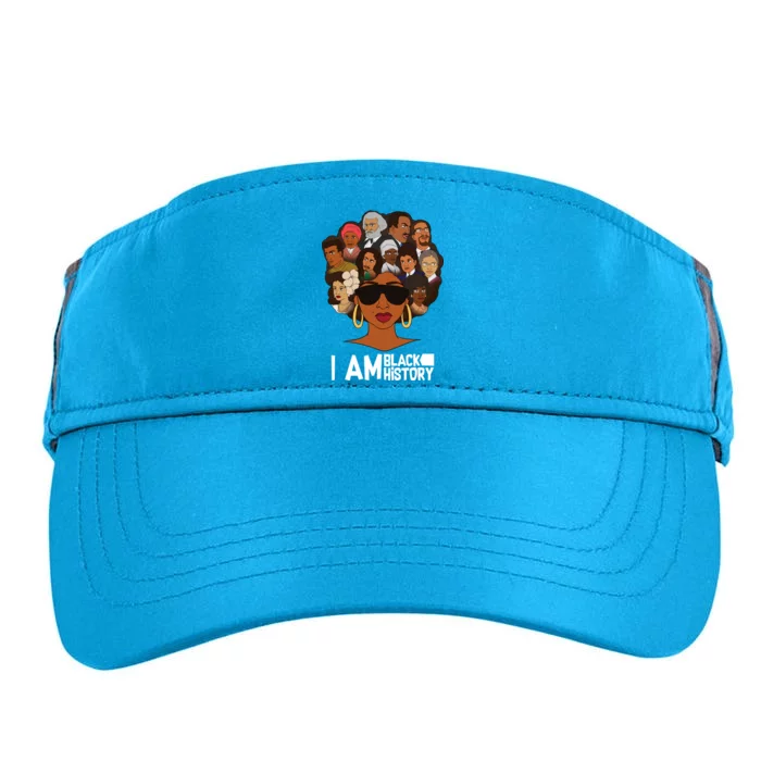 I Am Black History Love My Roots Adult Drive Performance Visor