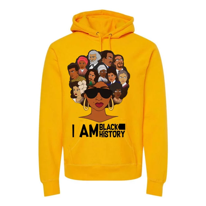 I Am Black History Love My Roots Premium Hoodie