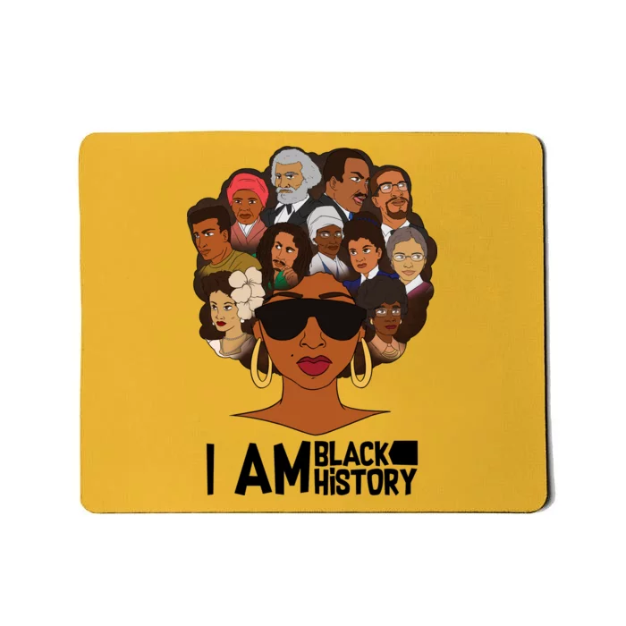 I Am Black History Love My Roots Mousepad