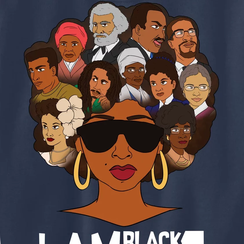 I Am Black History Love My Roots Kids Sweatshirt