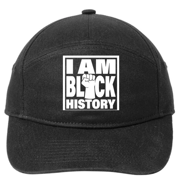 I Am Black History Proud African American 7-Panel Snapback Hat