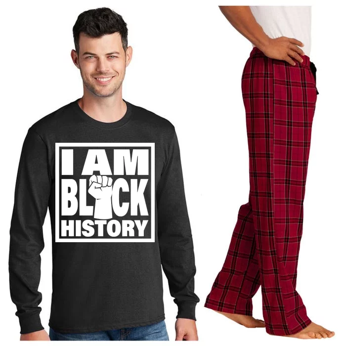 I Am Black History Proud African American Long Sleeve Pajama Set