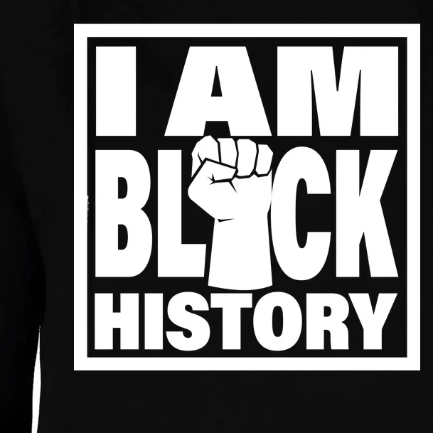 I Am Black History Proud African American Womens Funnel Neck Pullover Hood