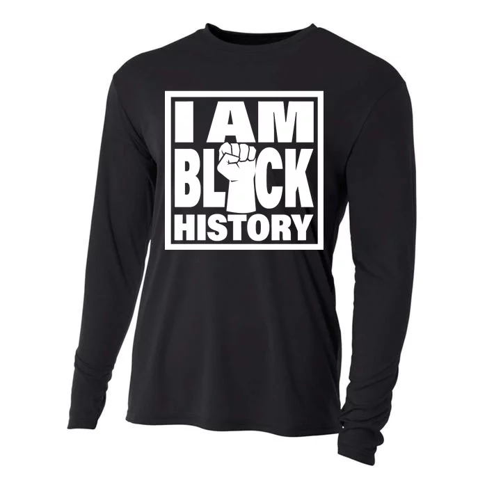 I Am Black History Proud African American Cooling Performance Long Sleeve Crew