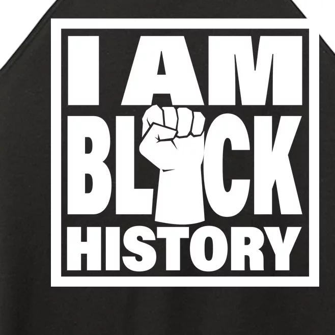 I Am Black History Proud African American Women’s Perfect Tri Rocker Tank