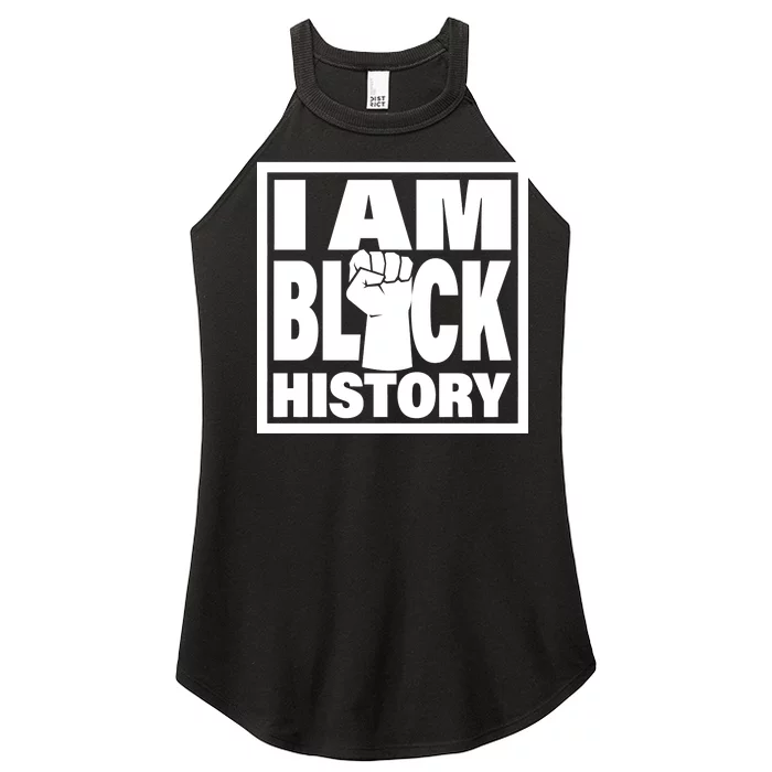 I Am Black History Proud African American Women’s Perfect Tri Rocker Tank