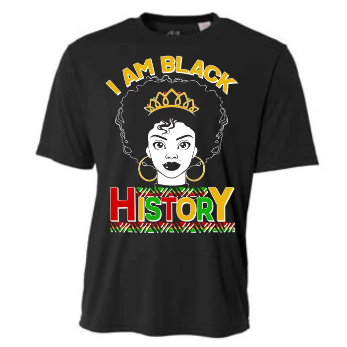 I Am Black History Royal Black Woman Cooling Performance Crew T-Shirt