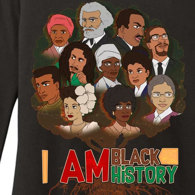 I Am Black History Tree Roots Womens CVC Long Sleeve Shirt