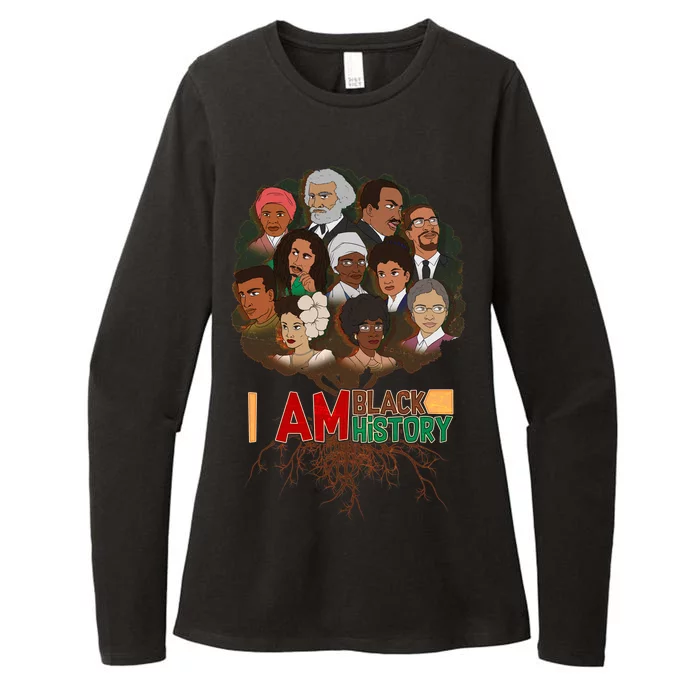 I Am Black History Tree Roots Womens CVC Long Sleeve Shirt