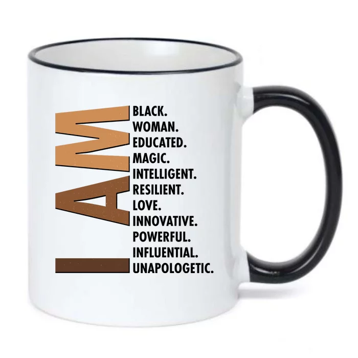 I Am Black Woman Educated Black History Month Black Color Changing Mug